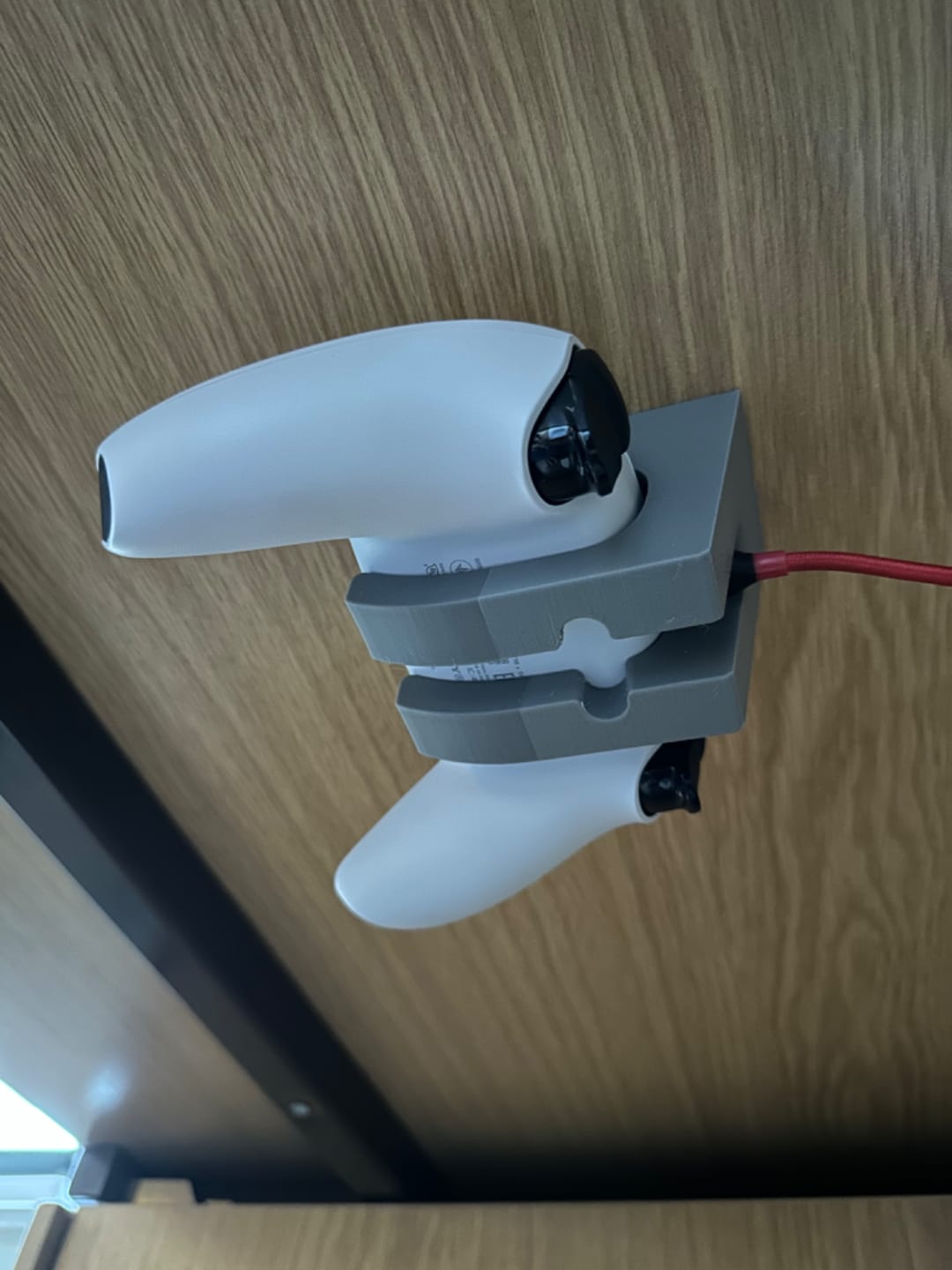 Under Table PS5 Controller Holder wired edition