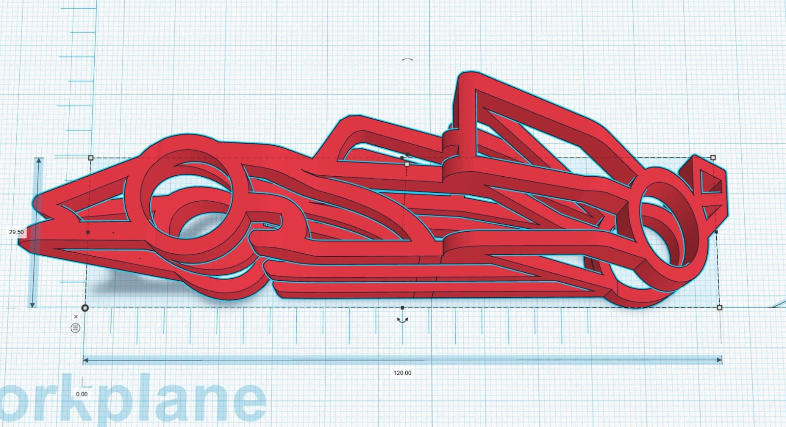 Formula one Car & Flip Text