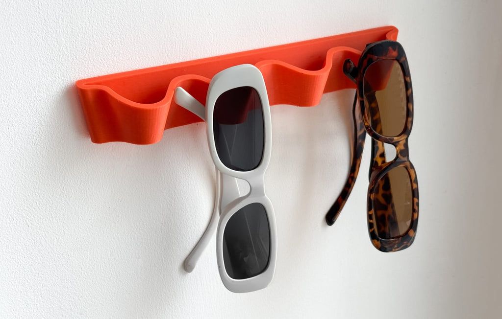 Wave sunglasses holder racK
