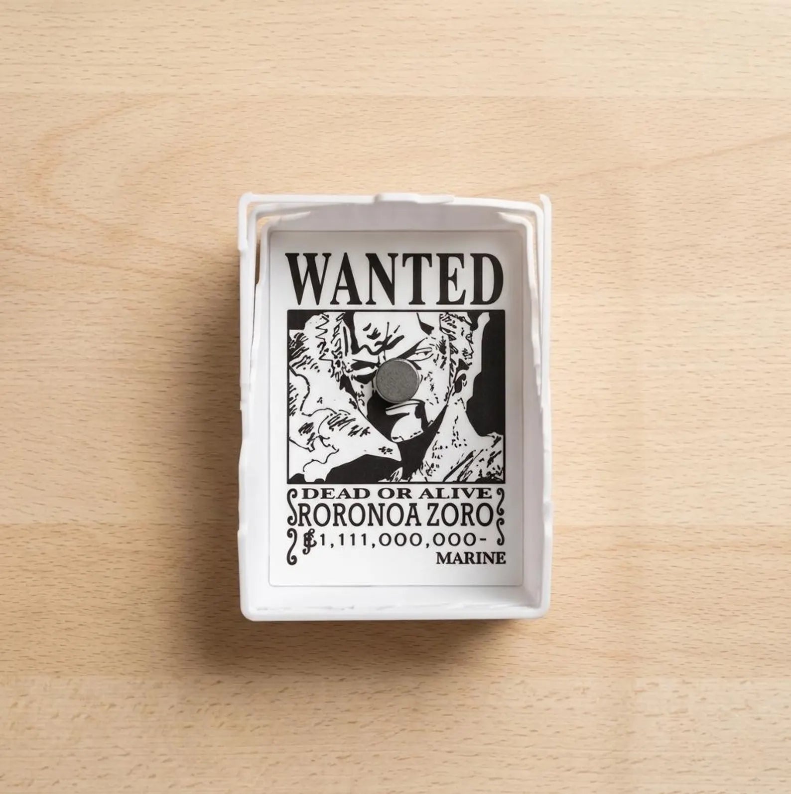 Roronoa Zoro Wanted Poster LED Lamp, One Piece Anime Room Decor, 3D Shadow Light